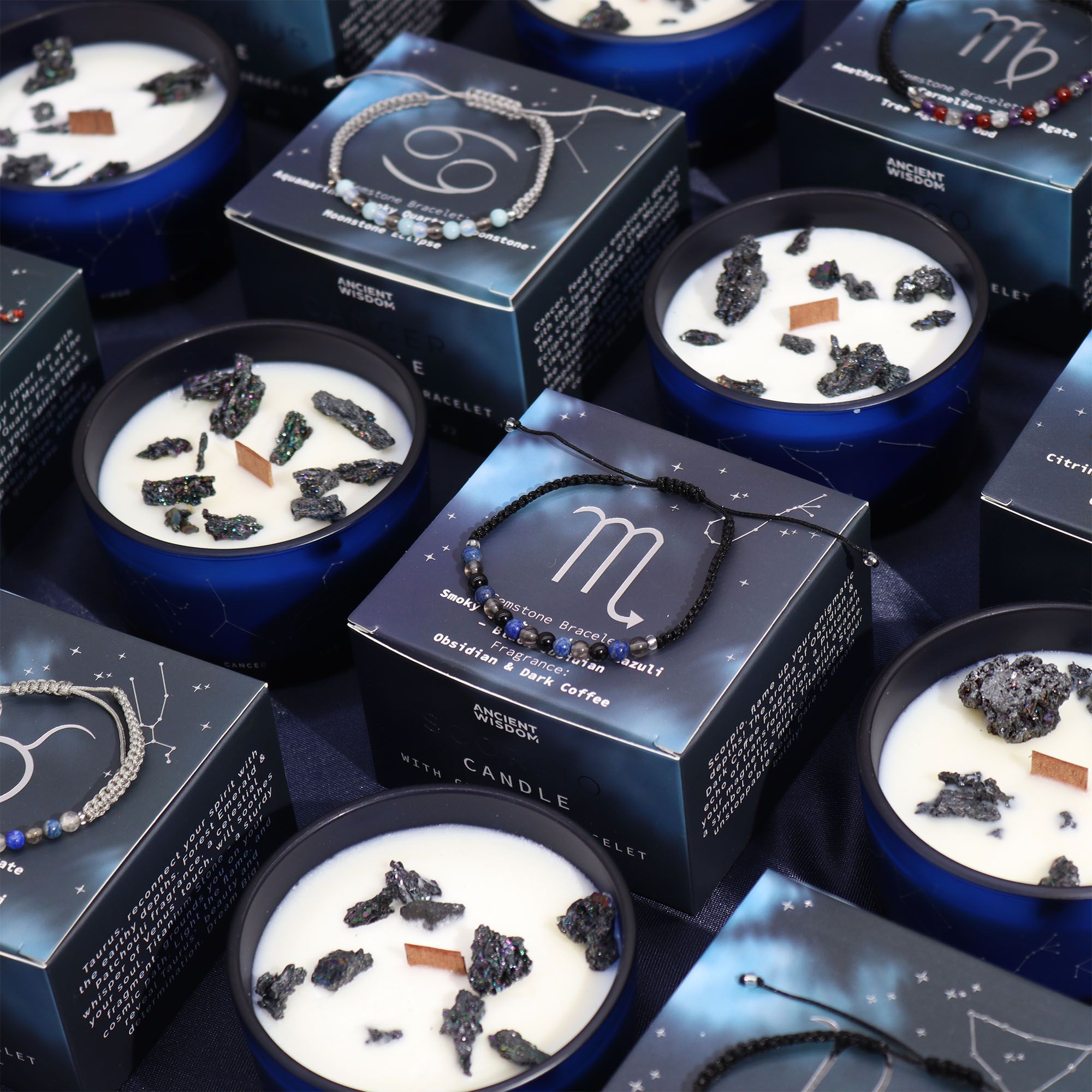 Zodiac Crystal Candle avec Bracelet – Bélier – Image 5