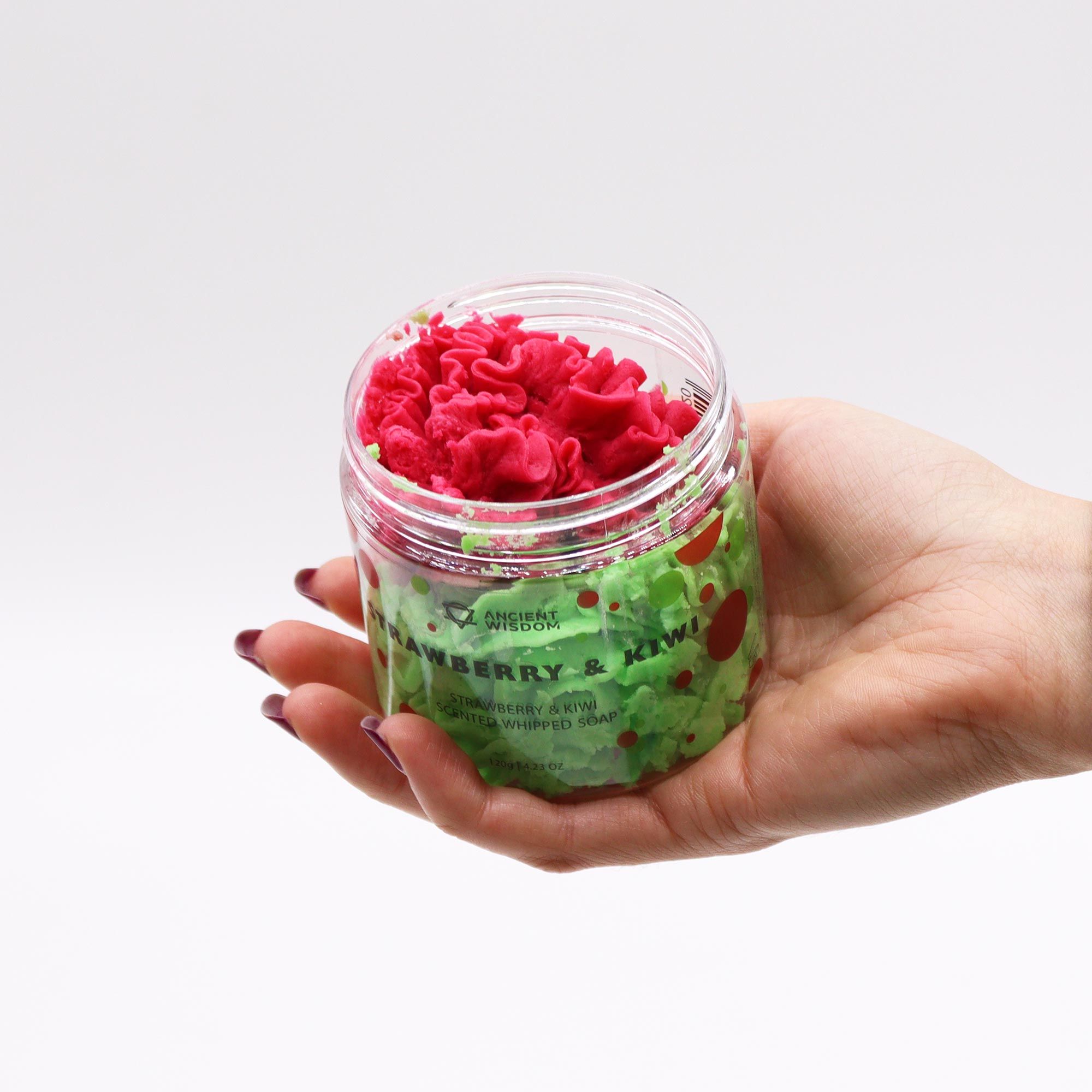 Savon Crème Fouettée Parfum Fraise et kiwi - 120g – Image 2