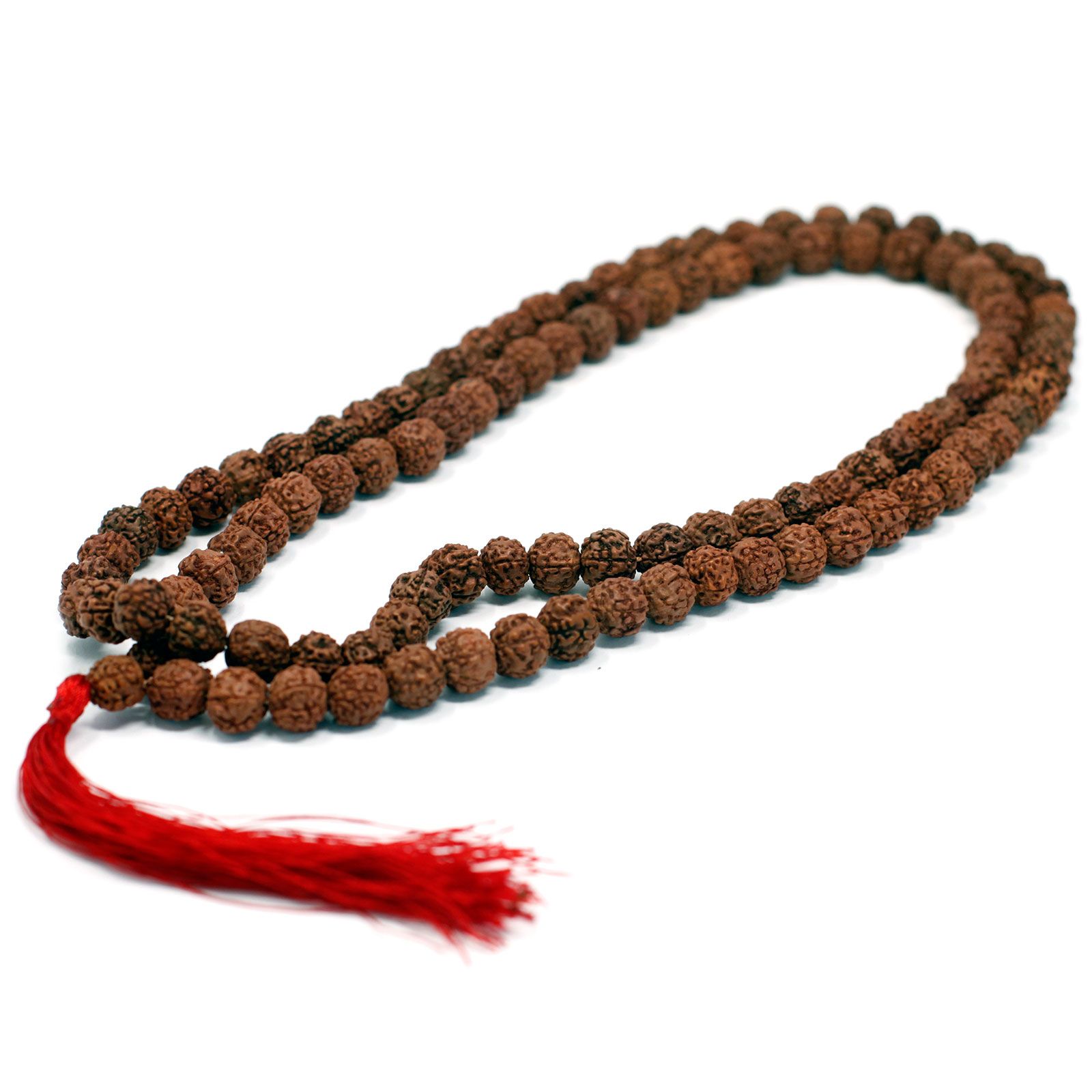 Mala 108 Grains Rudraksha Marron – Collier de Méditation & Protection Spirituelle