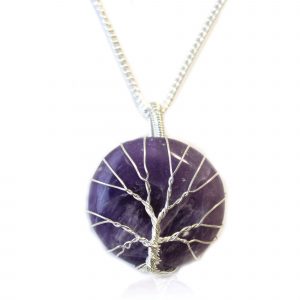 Collier Arbre de Vie – Améthyste Naturelle