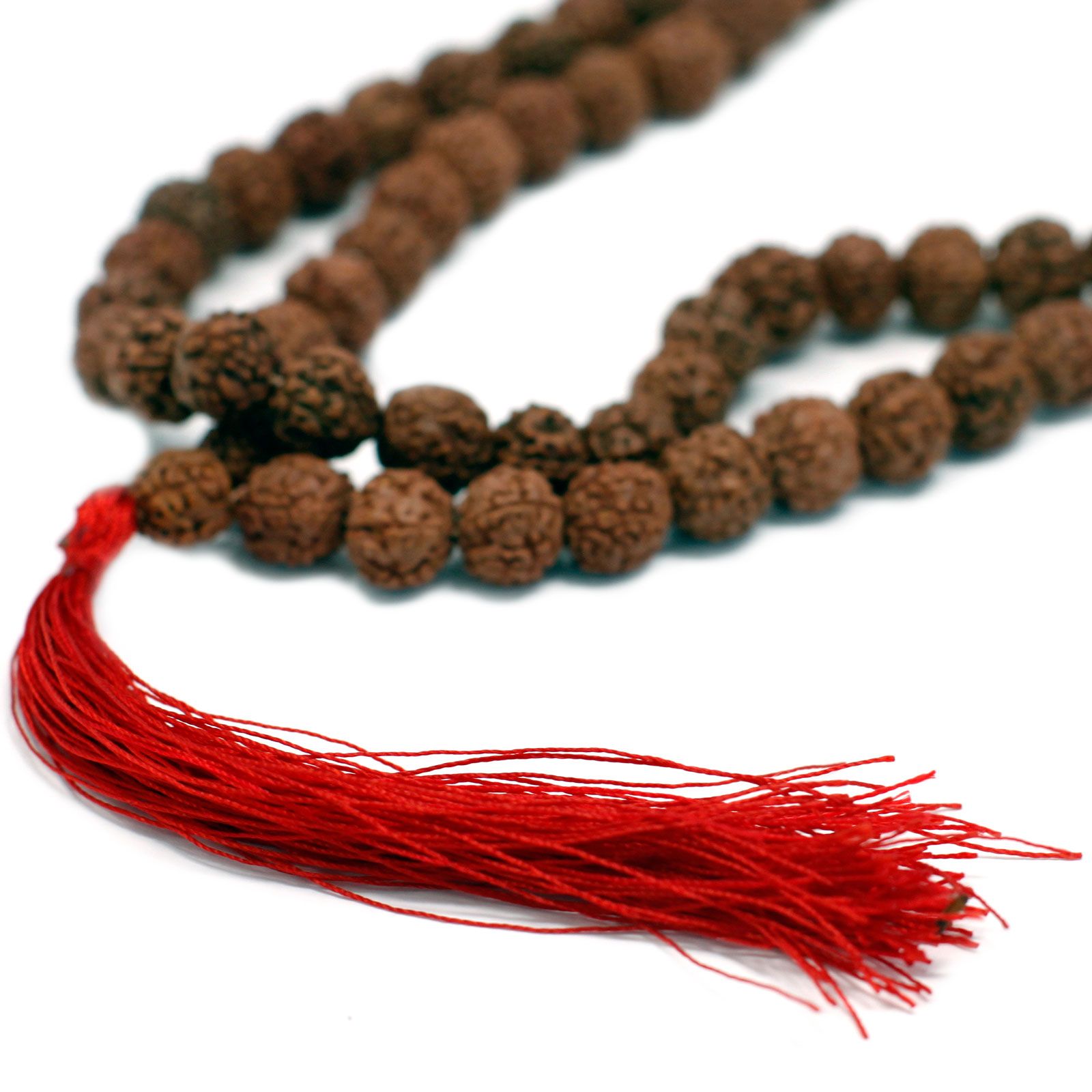 Mala 108 Grains Rudraksha Marron – Collier de Méditation & Protection Spirituelle – Image 3