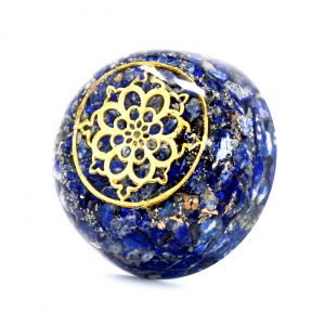 Objet spirituel en orgonite – Dôme en lapis-lazuli