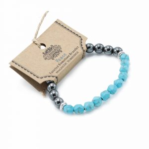 Bracelet Pierre Naturelle – Turquoise Magnétique Facettée
