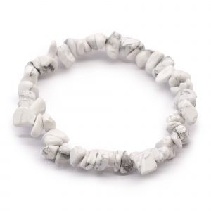 Bracelet en jaspe blanc – Pierre d’apaisement et de clarté