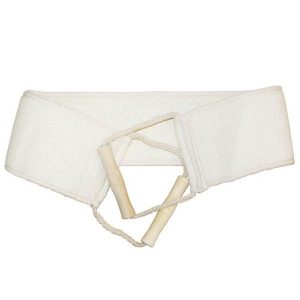 Bande exfoliante en loofah naturel pour le dos