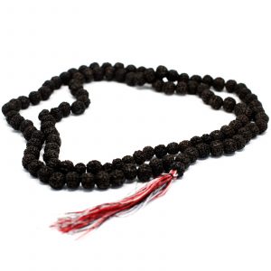 Mala 108 Grains Rudraksha Noir – Collier Spirituel de Méditation & Protection