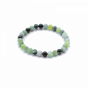 Bracelet de Manifestation en Jade Olive – Guérison & Harmonie