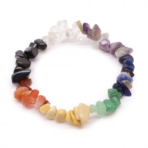 Bracelet en pierres des 7 chakras – Pierres naturelles (Chipstone)