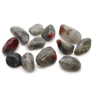Bloodstone Septonite d’Afrique – lot de 12 – taille moyenne