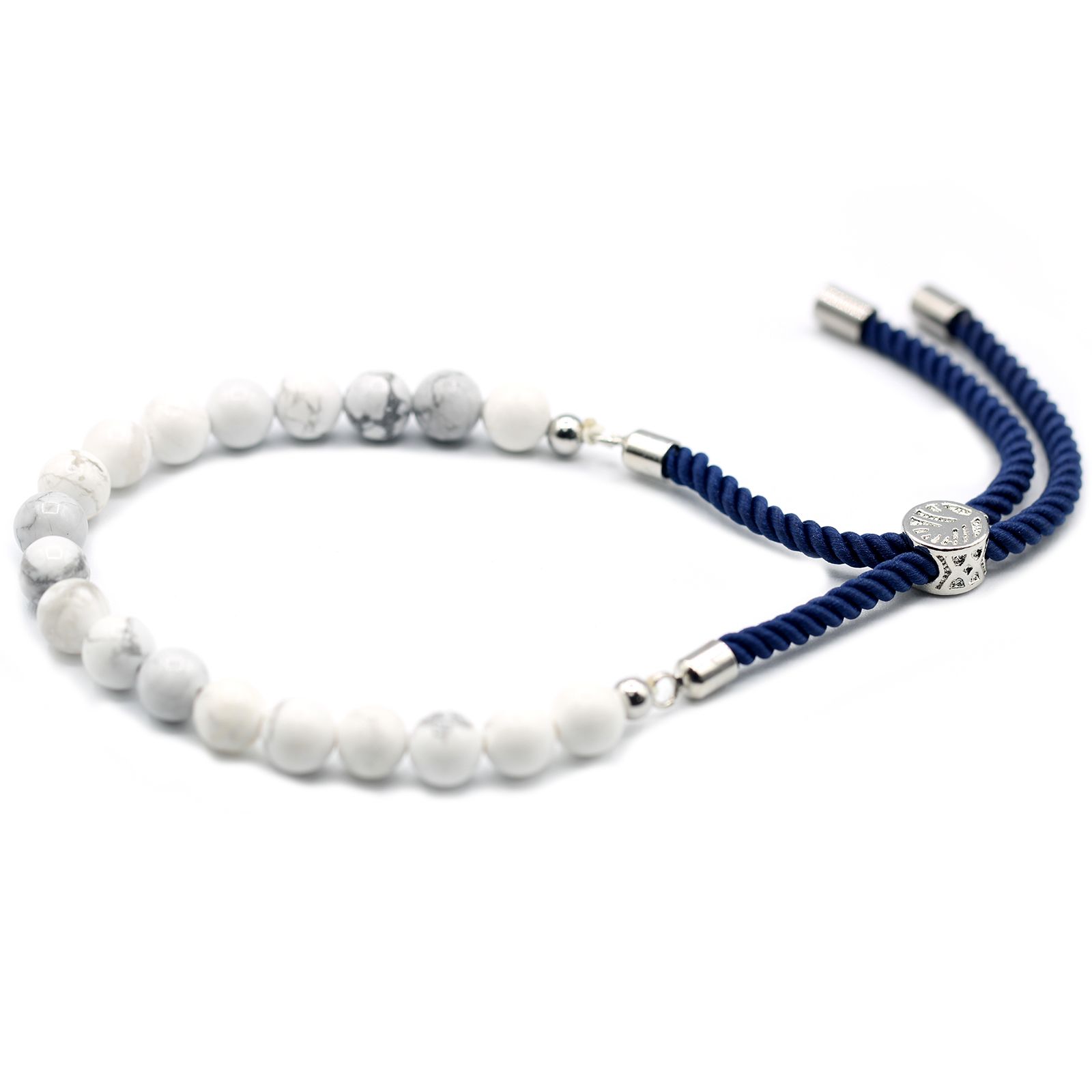 Bracelet howlite blanche