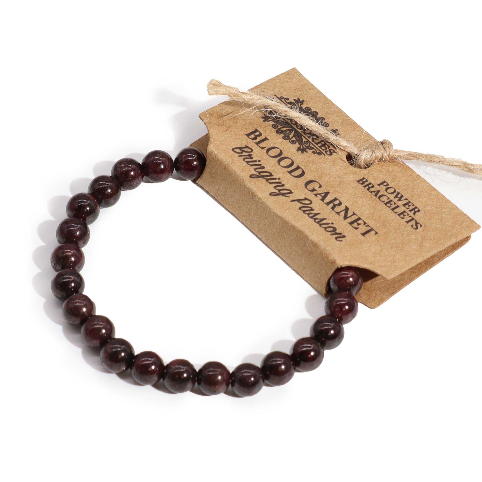 Bracelet Énergétique en Grenat Rouge – Vitalité & Force