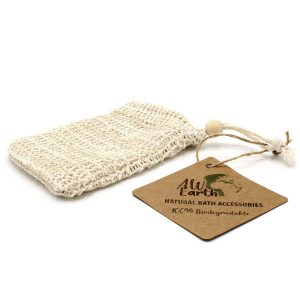 Pochette à savon en jute lavée – Fibre naturelle