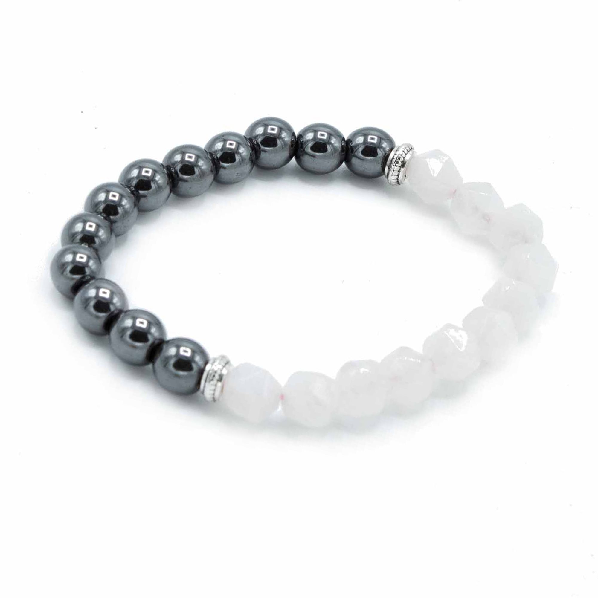 Bracelet Facetté en Quartz Rose – Magnétique – Image 2