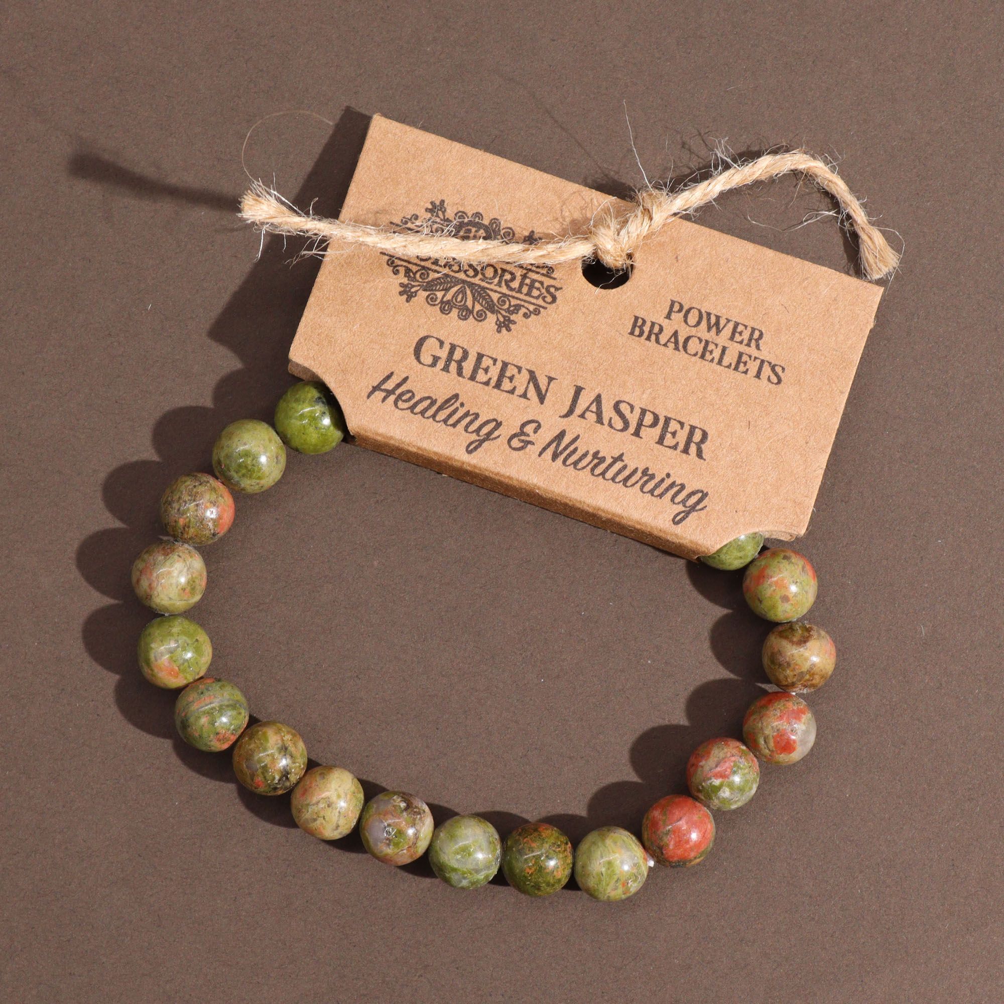 Bracelet Énergétique en Jaspe Vert – Équilibre & Renouveau – Image 2
