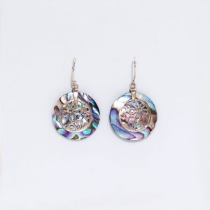 Boucles d’Oreilles Coquillage & Argent – Fleurs Abalone | Bijoux Artisanaux