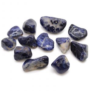Sodalite bleue d’Afrique – lot de 12 – taille moyenne