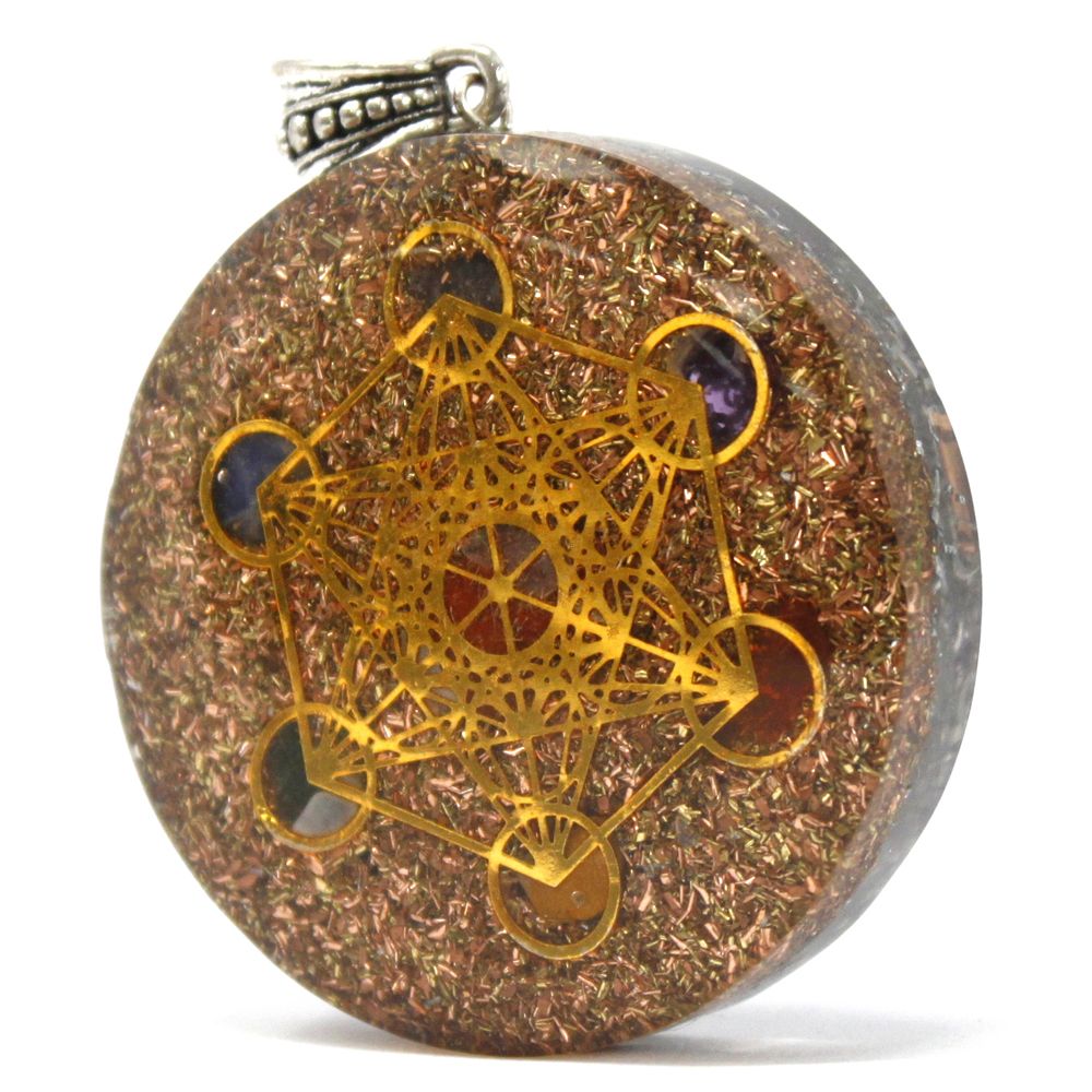 Pendentif orgonite 7 chakras – grand modèle énergétique – Image 4