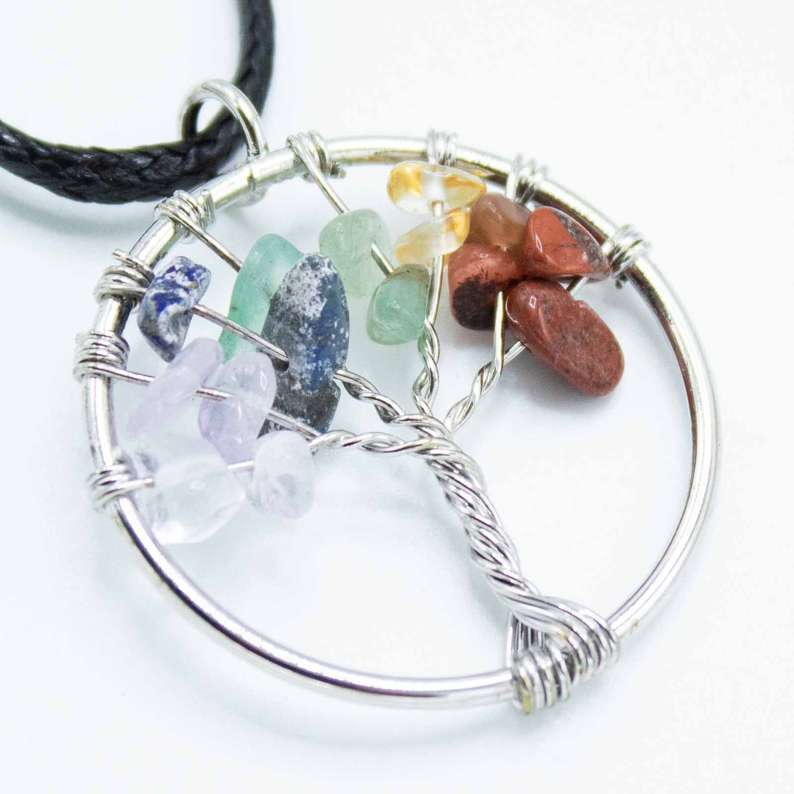 Collier Arbre de Vie 7 chakras en pierres naturelles – Image 2