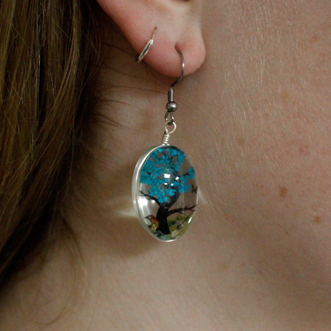 Parure Arbre de Vie Lavande en fleurs naturelles pressées – Image 2