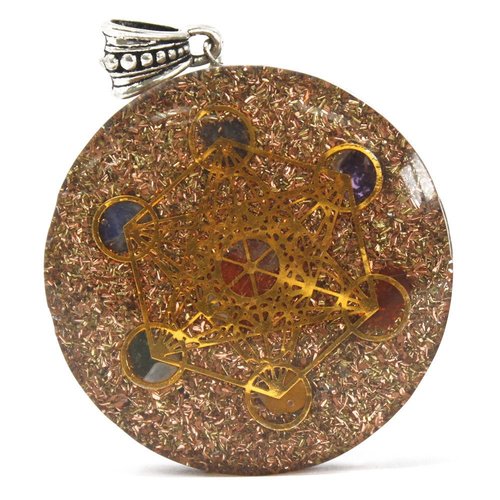 Pendentif orgonite 7 chakras – grand modèle énergétique – Image 6
