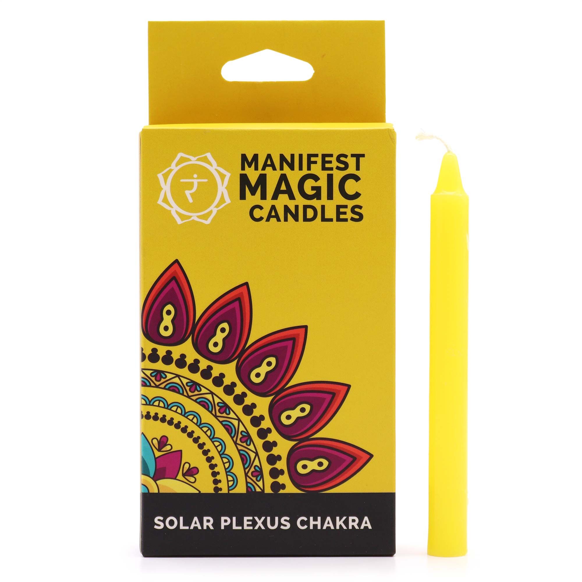 Bougie jaune chakra plexus solaire