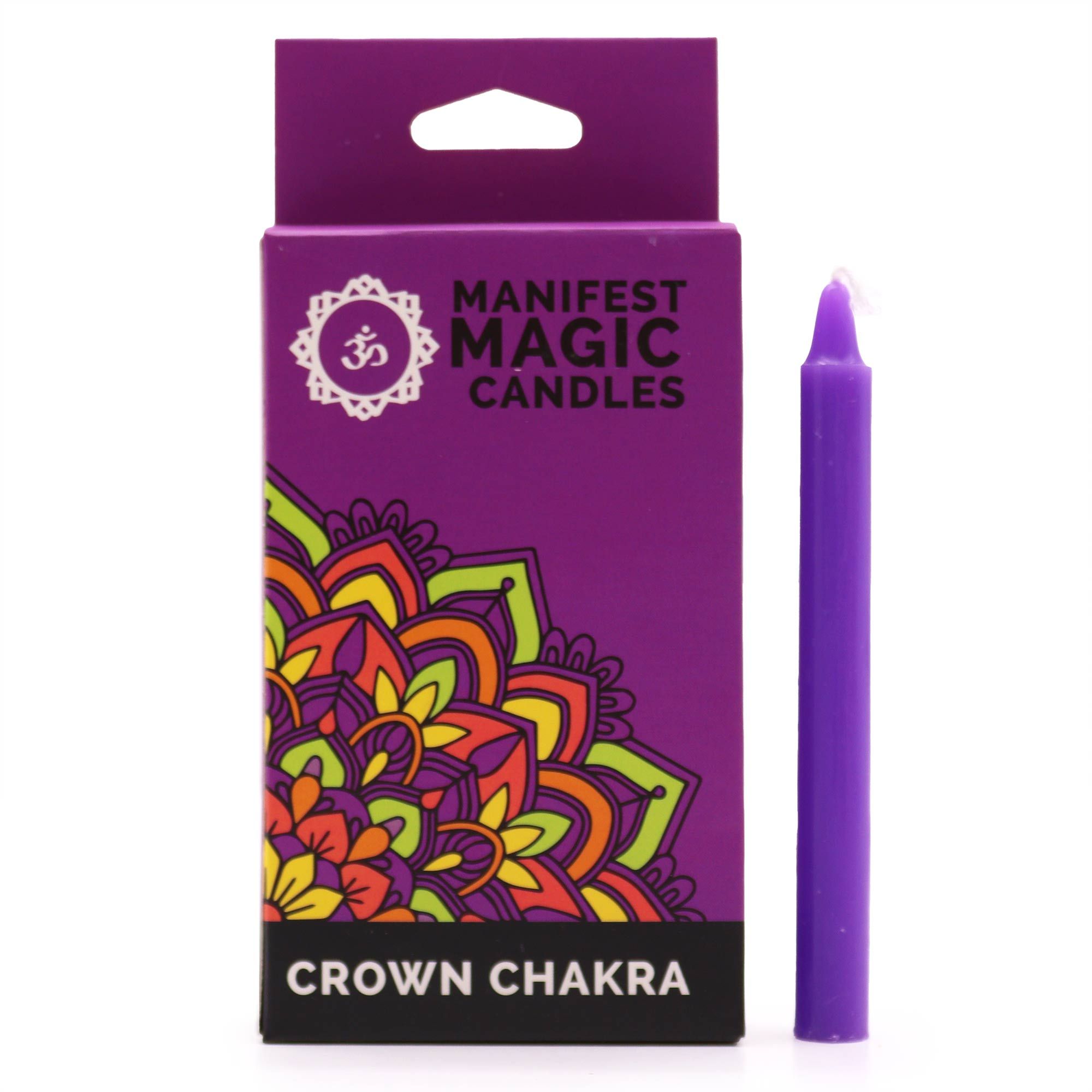 Bougies chakra violettes