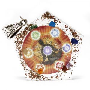 pendentif orgonite hamsa yin yang bijou spirituel