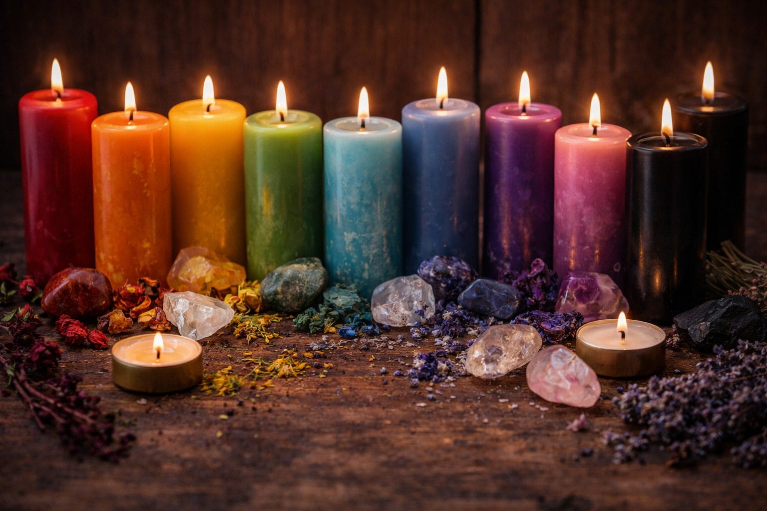 Les couleurs de bougies et leurs significations