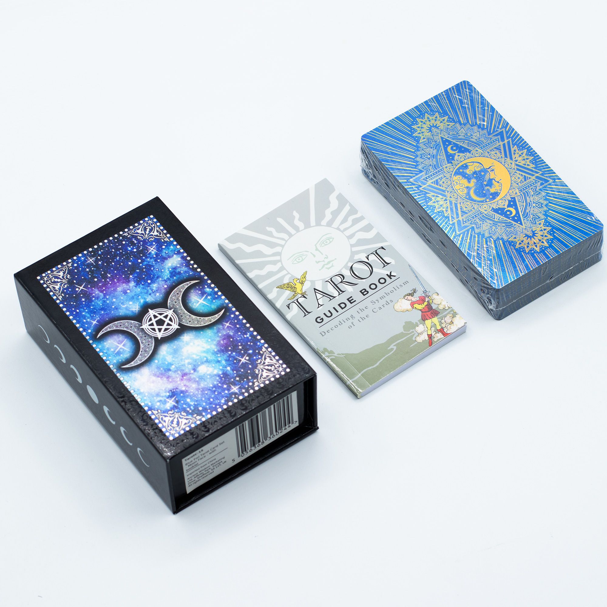 jeu de tarot lune mystique avec 78 cartes et livret explicatif pour tirages de tarot et divination