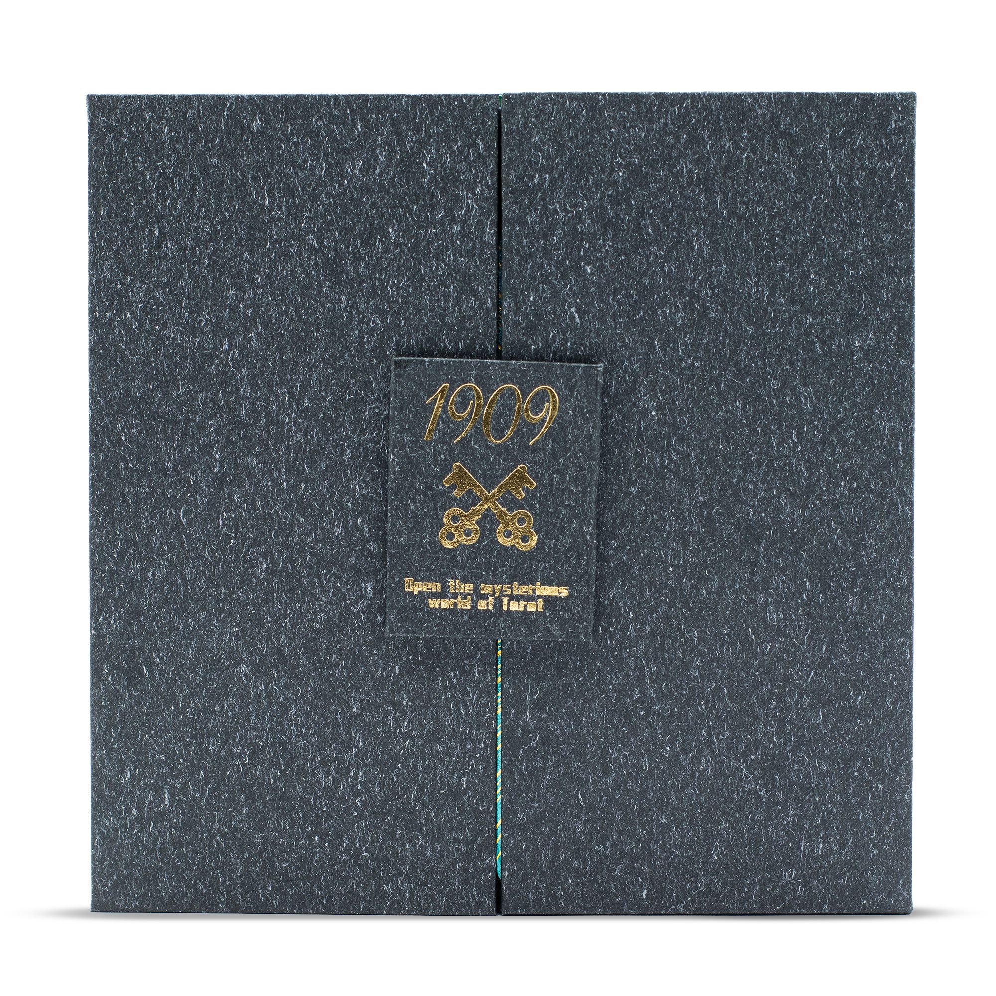 Coffret tarot luxe or et turquoise – 78 cartes – Image 3