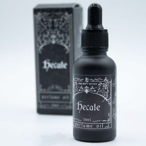 huile parfumée, parfum ésotérique, hecate, rituel spirituel, parfum mystique, spiritualité, méditation, ambiance spirituelle, parfum floral boisé, ésotérisme