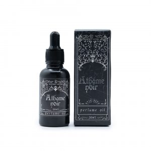 huile parfumée ésotérique athame noir flacon parfum mystique floral musqué rituel spirituel