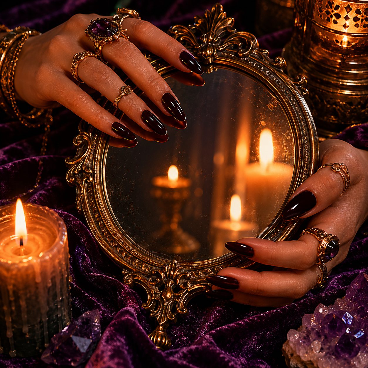 Miroir et cristaux — Lumen Arca