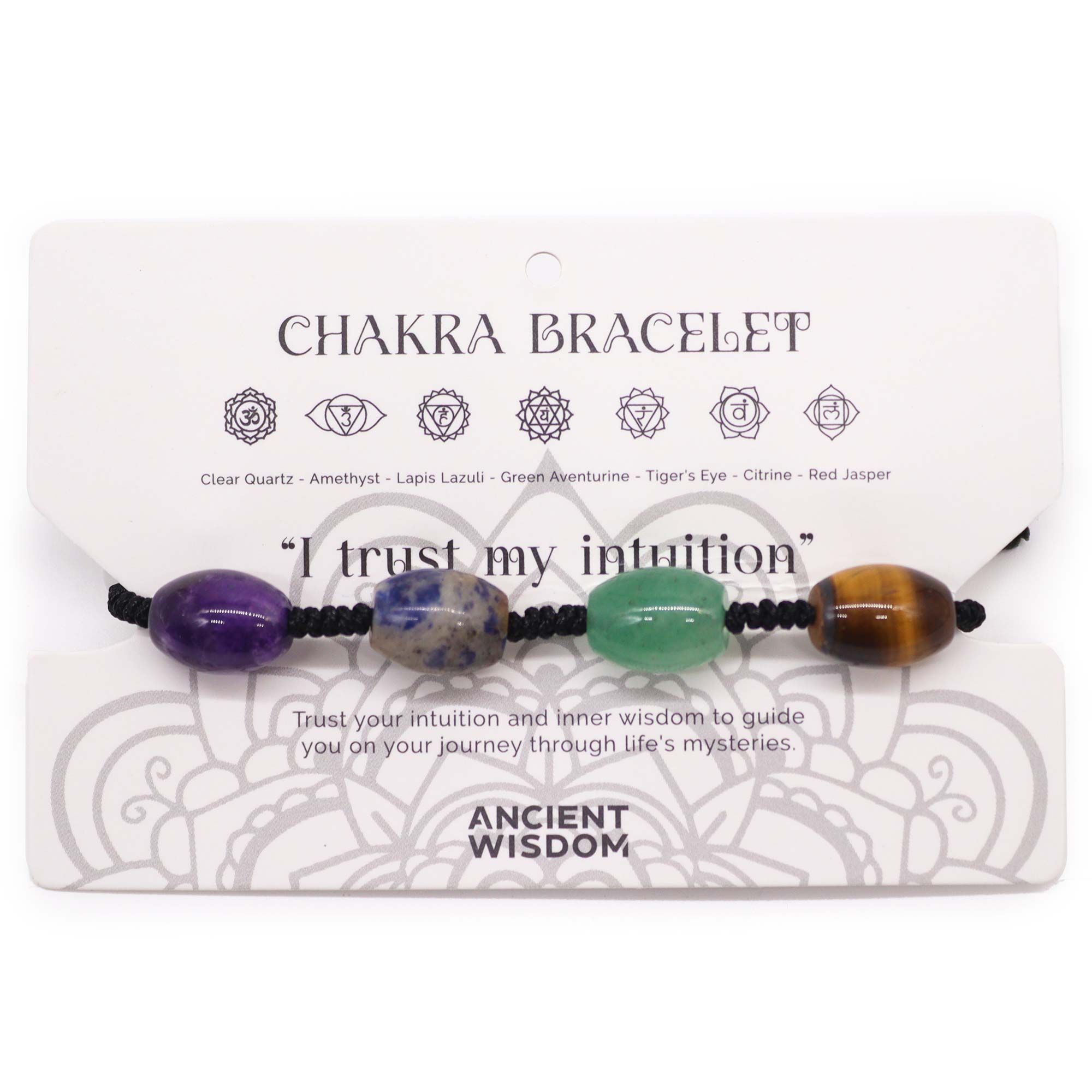 Bracelet 7 Chakras en Perles de Pierres Naturelles – Cordon Réglable – Image 2