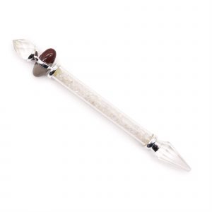 Baguette Magique Shiva Lingam en Cristal de Roche – Sagesse, Clarté & Méditation