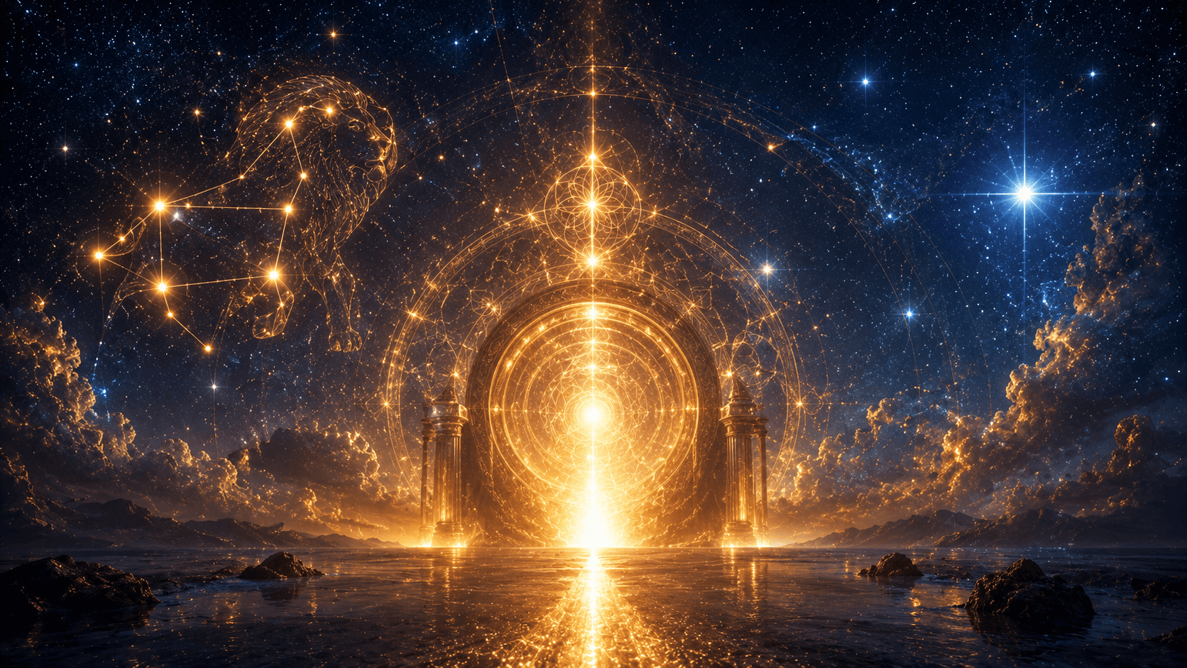 Portails énergétiques août 2026 : 8/8 Porte du Lion, nouvelles et pleine lune — guide complet