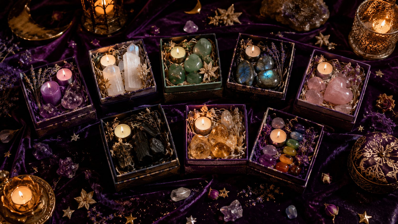 Les Box Lumen Arca — collection de box rituelles
