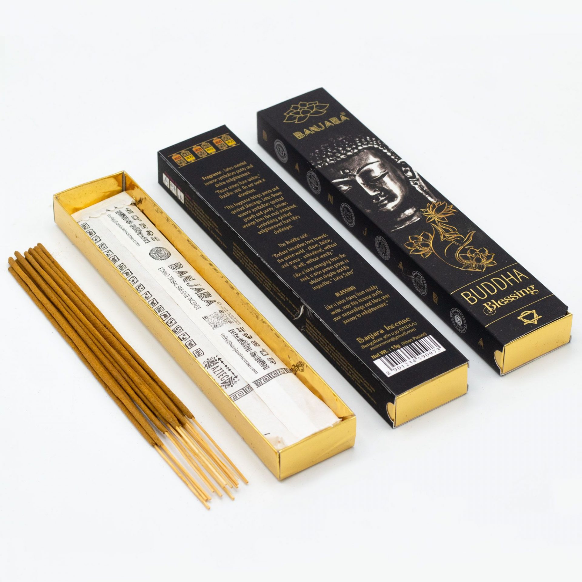 Coffret Encens Banjara Bouddha – 6 Encens Assortis pour Méditation, Rituel & Sérénité – Image 8