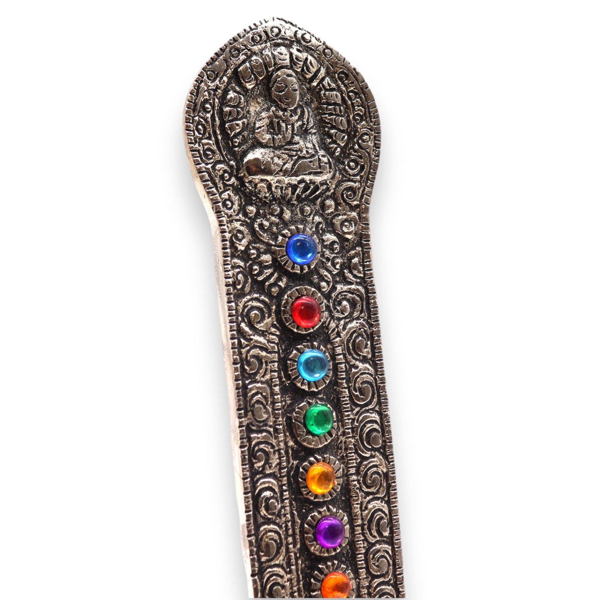 Porte-Encens Bouddha Tour des 7 Chakras 16 cm – Image 5