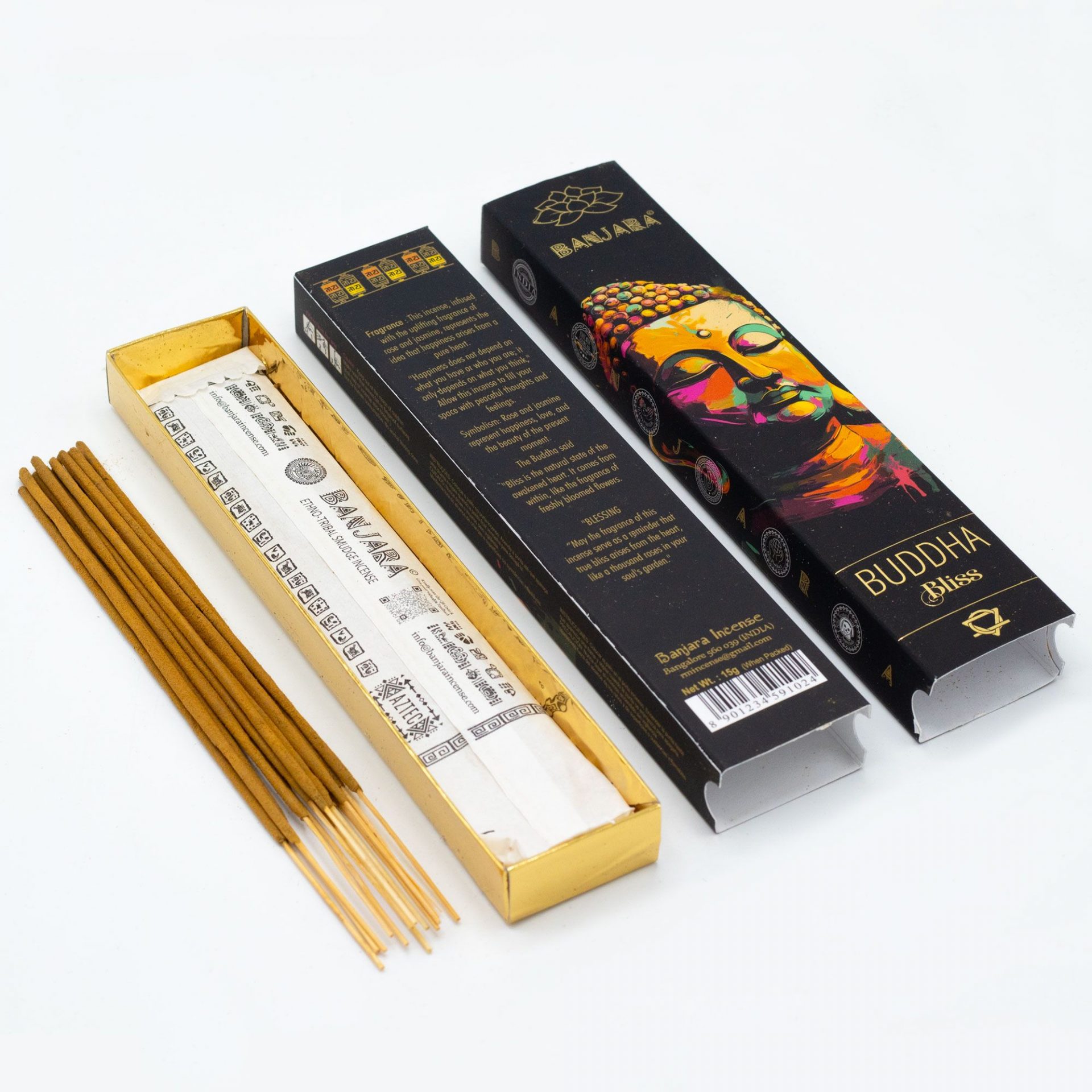 Coffret Encens Banjara Bouddha – 6 Encens Assortis pour Méditation, Rituel & Sérénité – Image 9