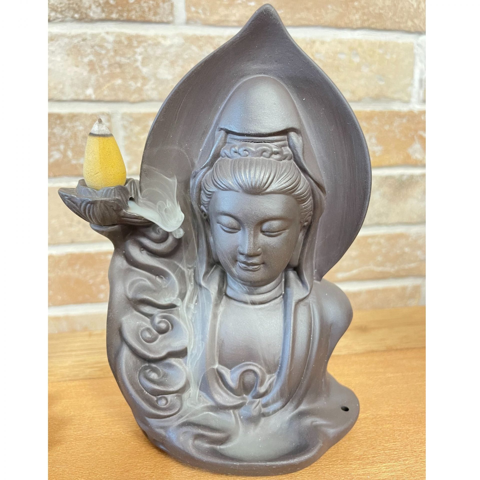 Brûleur d'Encens à Reflux en Céramique – Bouddha Serein – Image 2