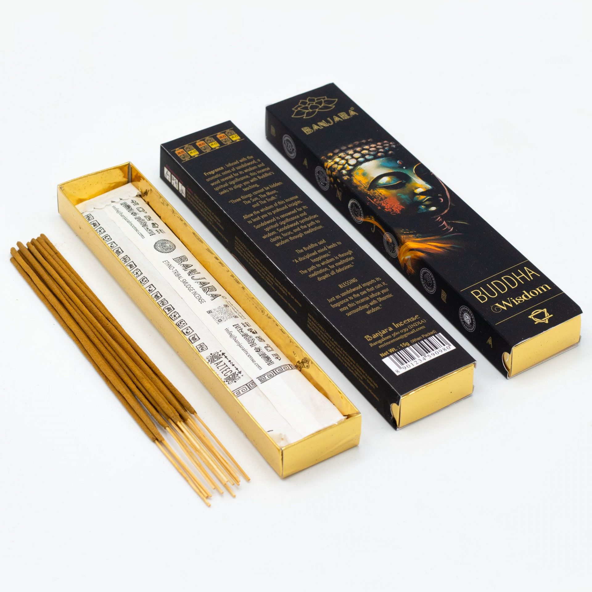 Coffret Encens Banjara Bouddha – 6 Encens Assortis pour Méditation, Rituel & Sérénité – Image 6