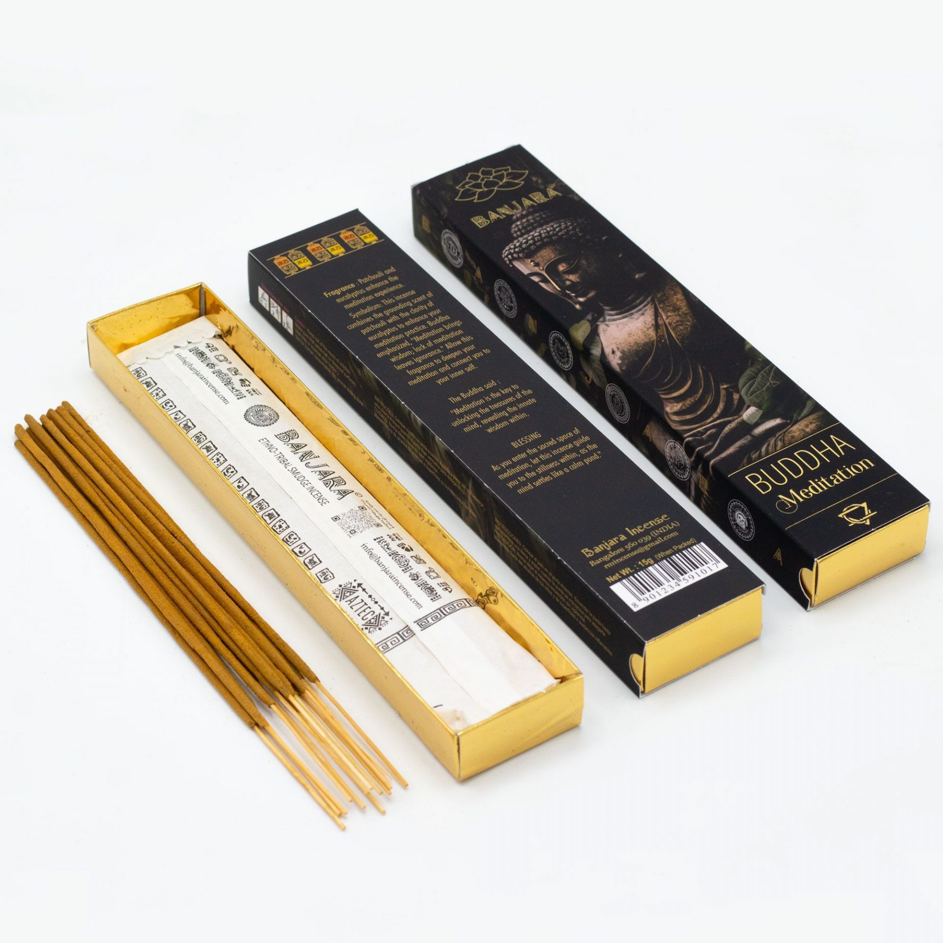 Coffret Encens Banjara Bouddha – 6 Encens Assortis pour Méditation, Rituel & Sérénité – Image 7