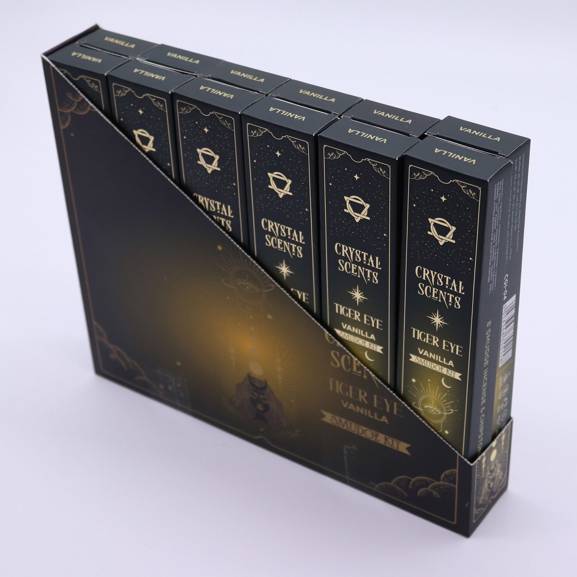 Encens Vanille aux Cristaux d’Œil de Tigre – 10 Bâtonnets Crystal Scents pour Ambiance & Rituel – Image 3