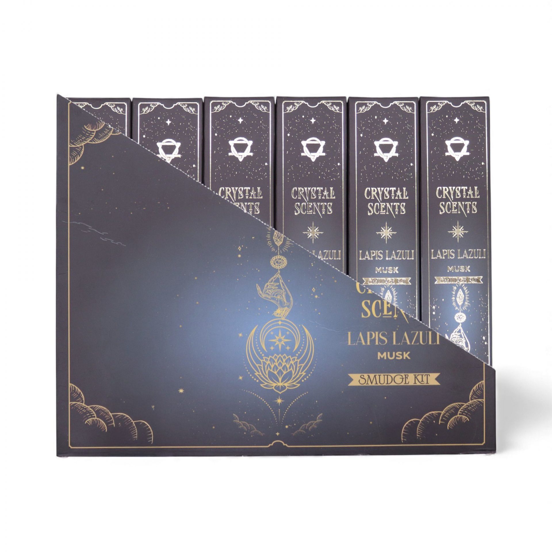 Encens au Musc et Cristaux de Lapis-Lazuli – 10 Bâtonnets Crystal Scents pour Méditation & Ambiance Apaisante – Image 4