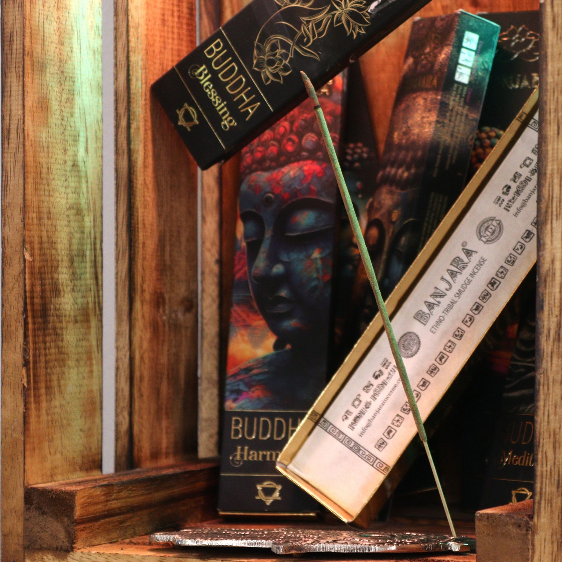 Coffret Encens Banjara Bouddha – 6 Encens Assortis pour Méditation, Rituel & Sérénité – Image 4