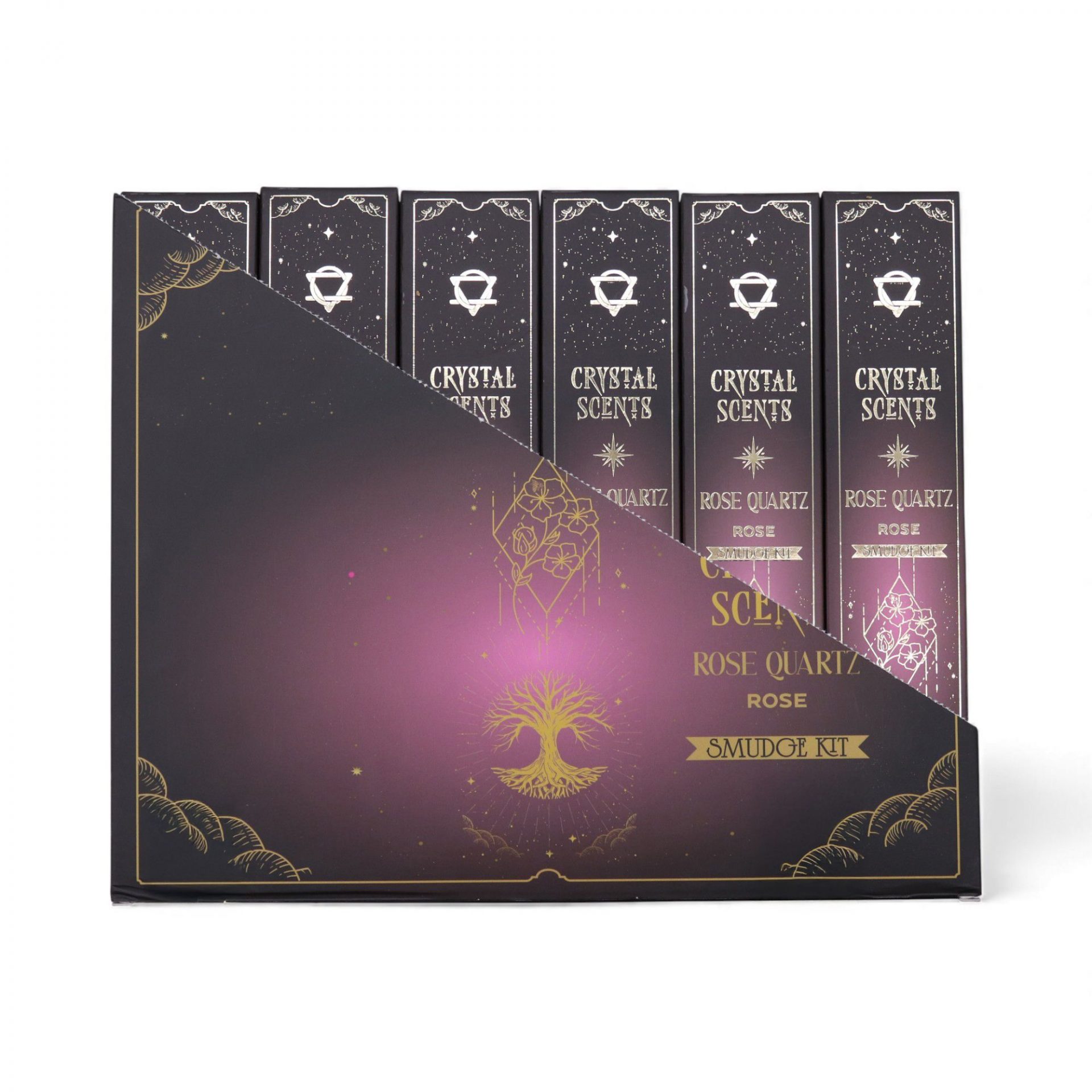 Encens Rose aux Cristaux de Quartz Rose – 10 Bâtonnets Crystal Scents pour Rituel & Ambiance Douce – Image 5