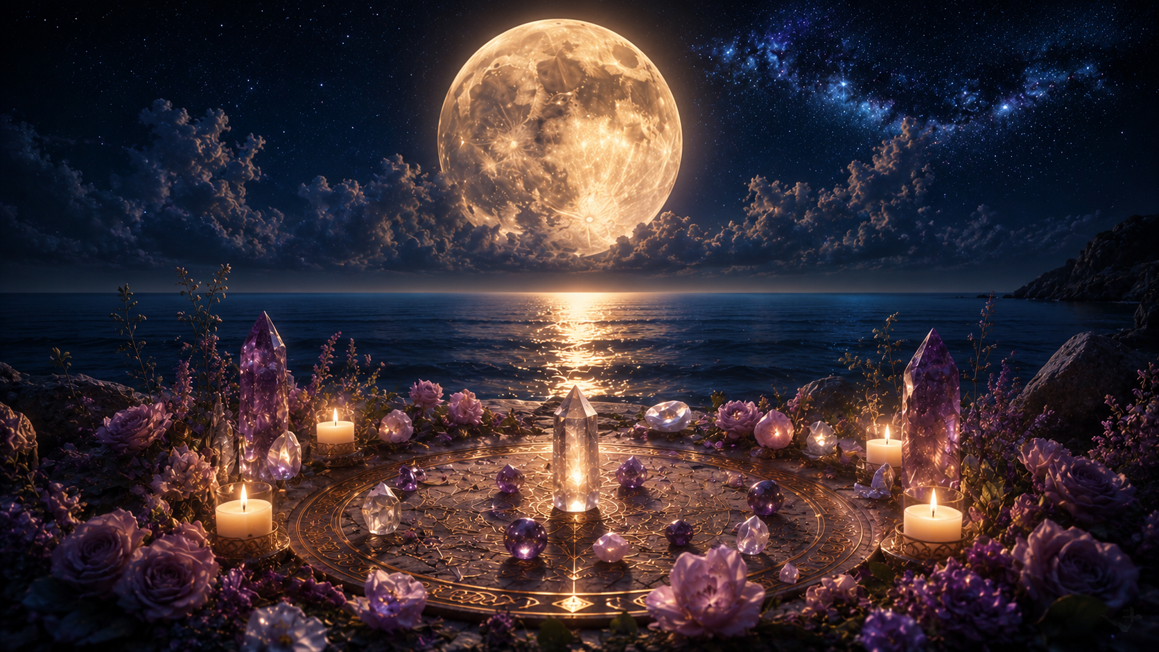 Pleine Lune — rituels, pierres, énergie et astrologie — Lumen Arca