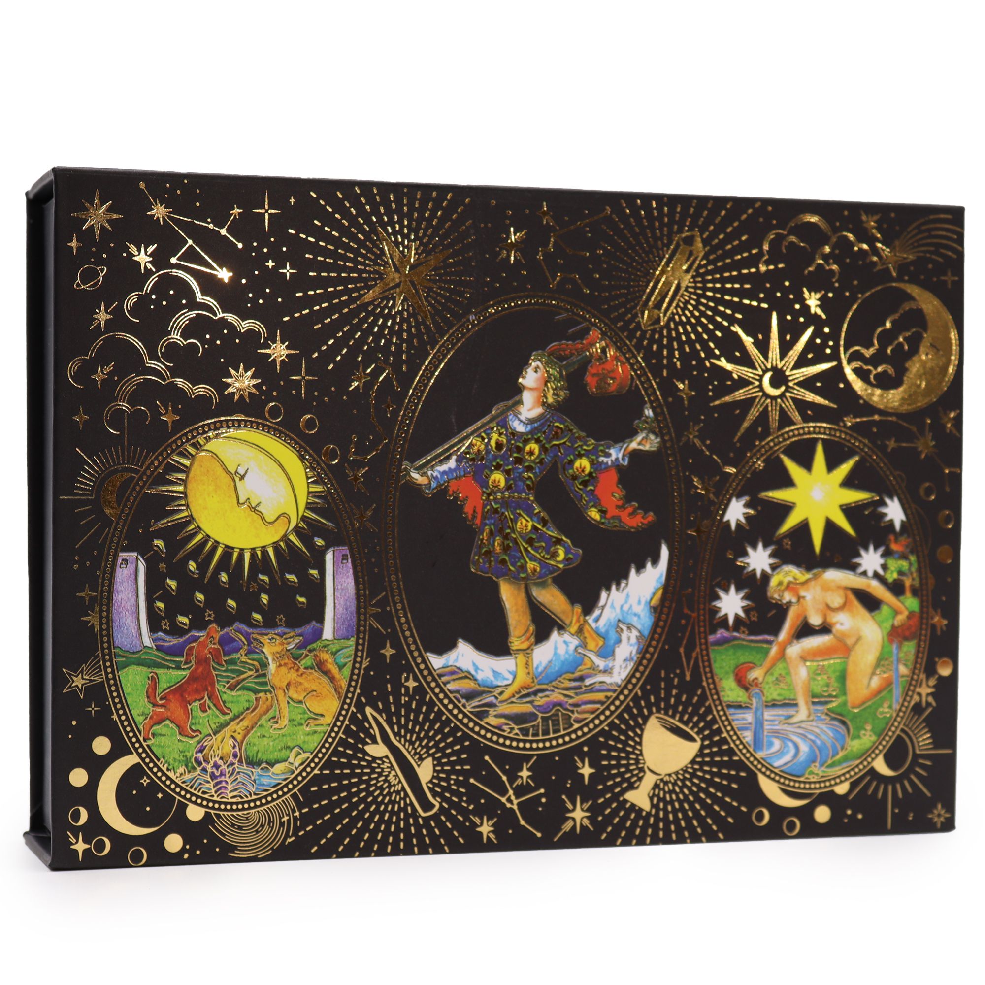 Le Sceau Doré - Coffret Tarot Complet à la Feuille d'Or, 78 Cartes et Accessoires – Image 2