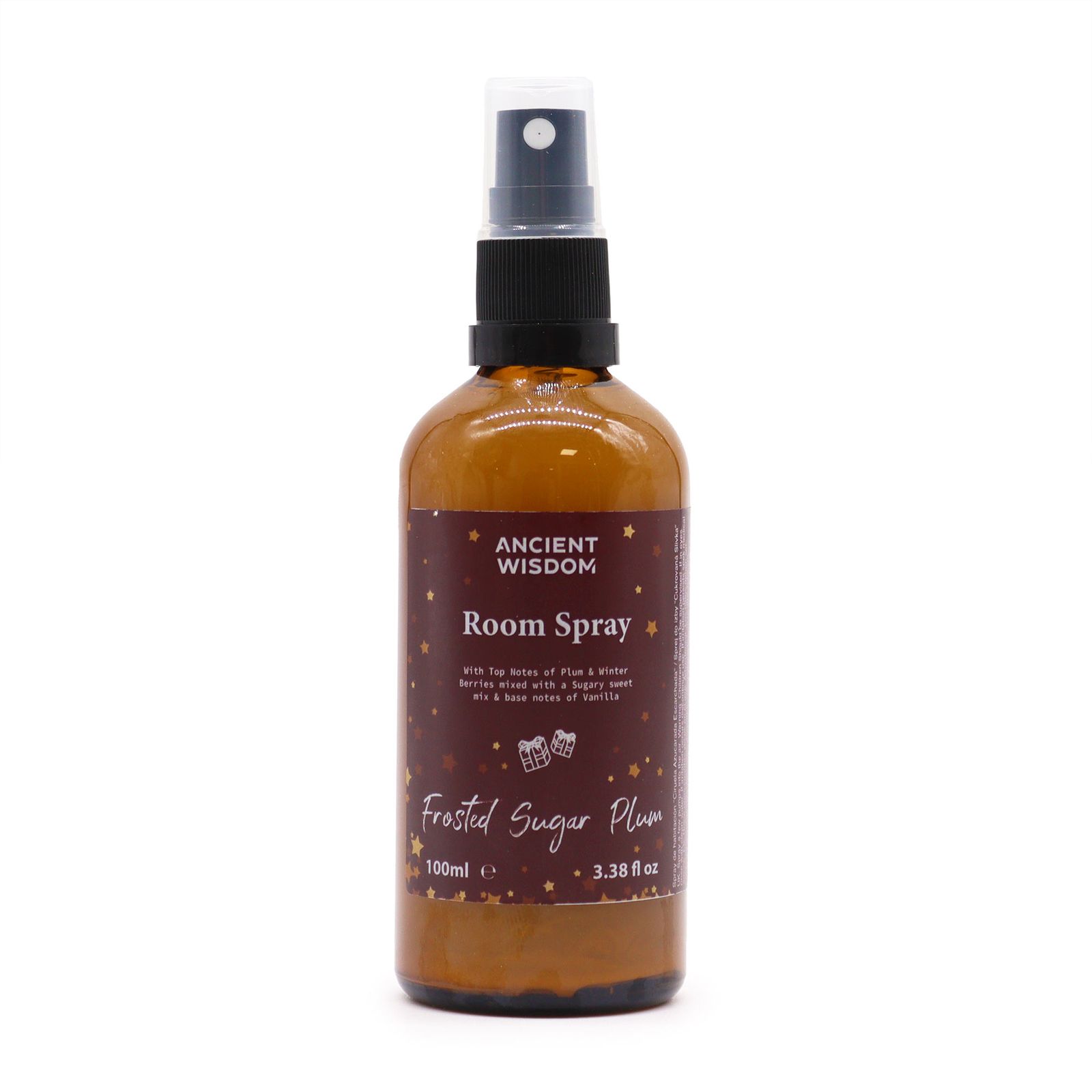 Spray d’ambiance et d’oreiller Prune Givrée 100 ml, parfum fruité des fêtes